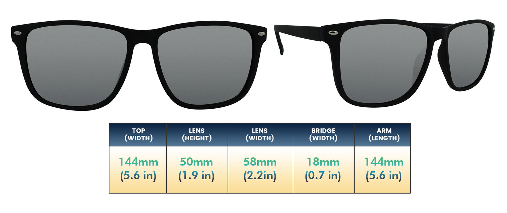 Vital - Polarized Soft Touch Rubber Frame (Smoked)